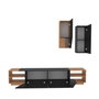 Hanah Home Zebra Negro y Teca